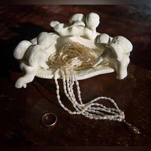 Vintage Cherub Trinket Dish